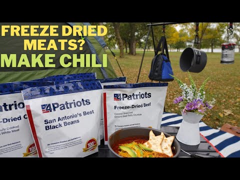 Camping with 4Patriots Meat and Protein Deluxe Survival Kit Review // Kids Try Survival Food